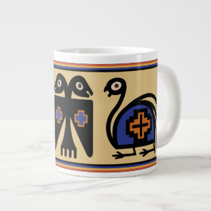 Les Oiseaux Tribaux Incas Péruviens Immense Mug De