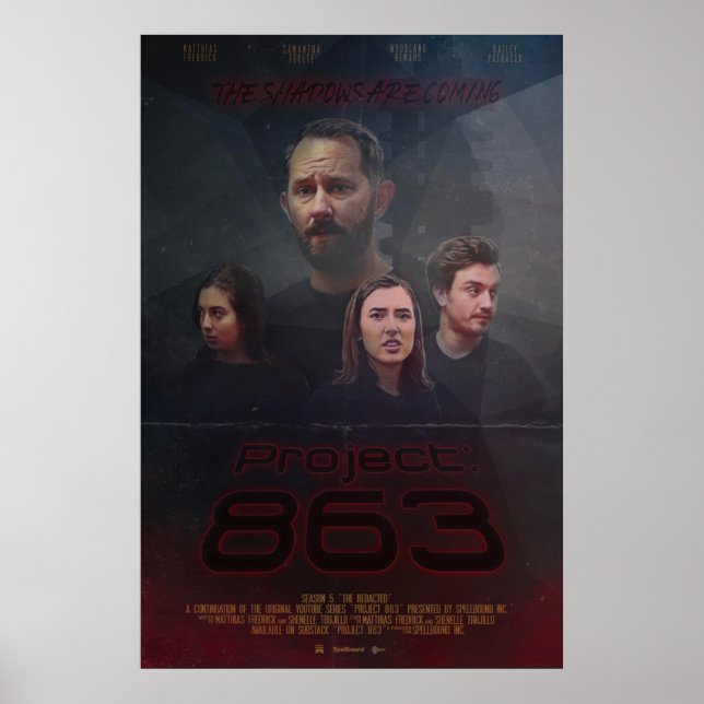 Les ombres arrivent || Poster du projet 863 (Devant)