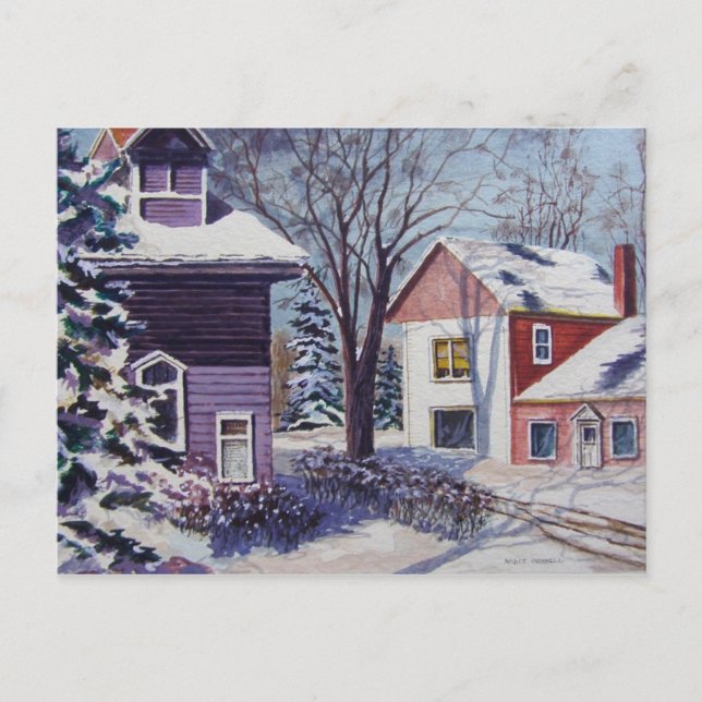 Les ombres de la carte postale hivernale (Devant)