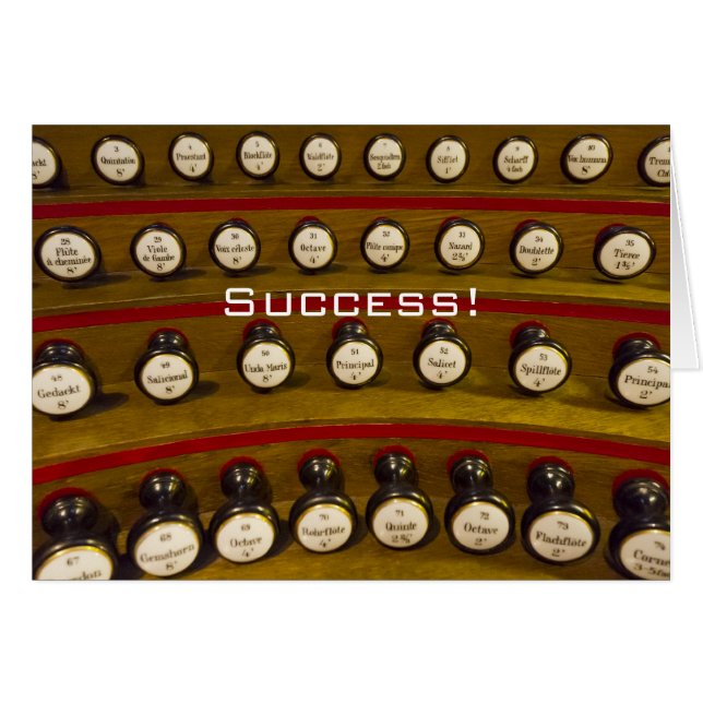 Les organistes ne peuvent pas s'arrêter carte (Devant horizontal)