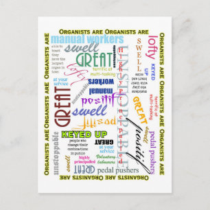 Les organistes sont tout carte postale