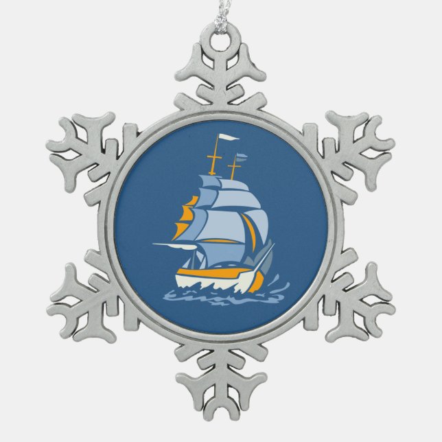 Les ornements personnalisés des voiliers (Devant)