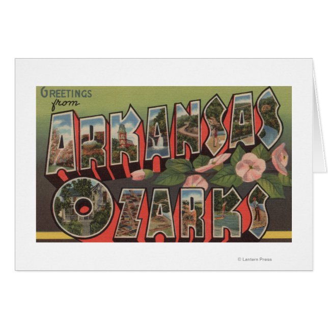 Les Ozarks, Arkansas - Grandes Scènes de lettres (Devant horizontal)