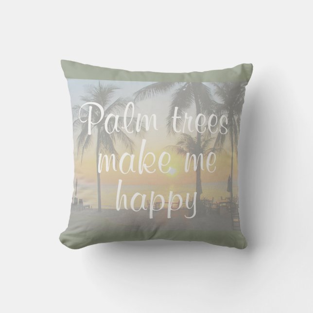 Les palmiers me font le coussin heureux de coucher (Recto)
