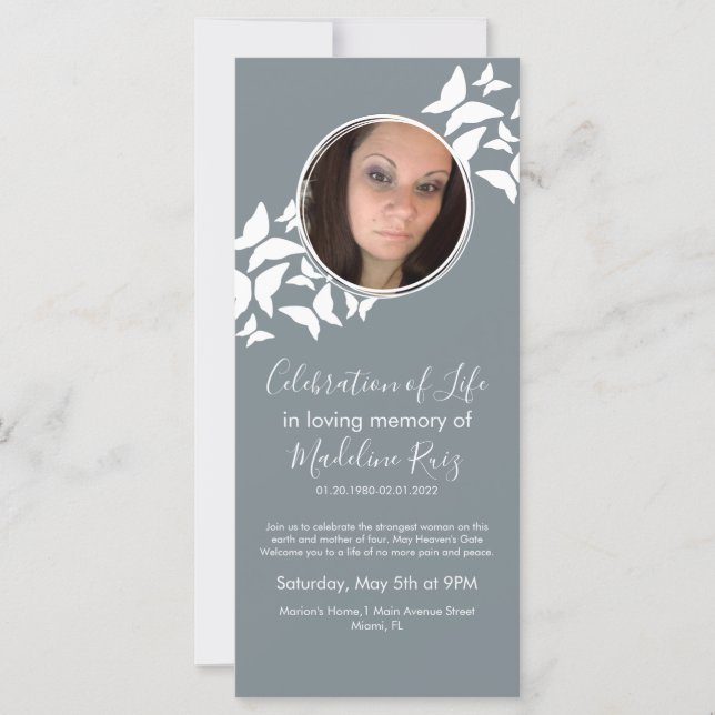 Les papillons Célébration de la vie Photo (Devant)