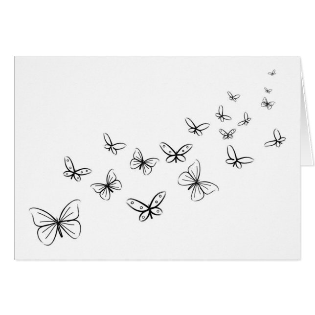 Les papillons dansent à travers la page (Devant horizontal)