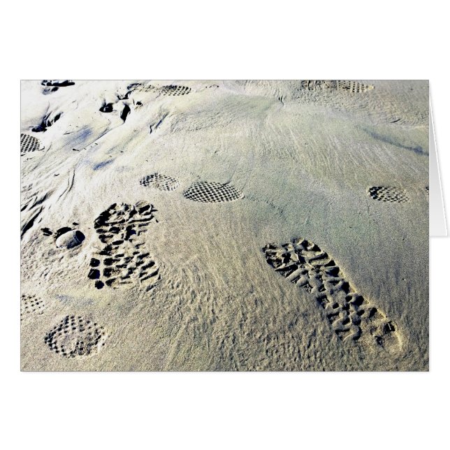 Les pas dans le sable (Devant horizontal)