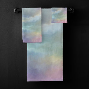Les Pastels Whimsical Dreamy Muted Rainbow Mottl
