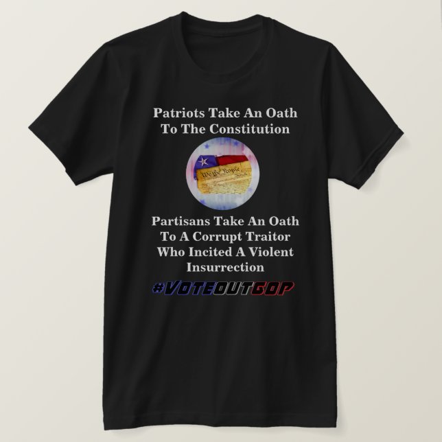 Les Patriotes Prêtent Serment Au T-shirt De La Con (Design devant)