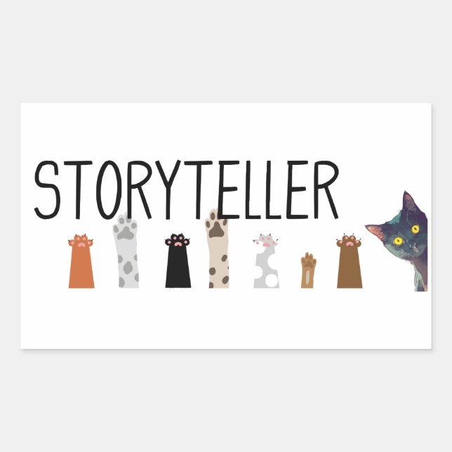 Les pattes de narration au travail - autocollant d (Devant)