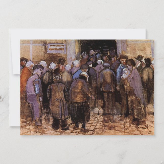 Les Pauvres et l'Argent par Vincent van Gogh Invit (Devant)
