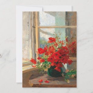 Les pavots par la fenêtre   Olga Wisinger-Florian