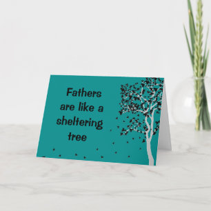 Les pères sont comme un arbre abritant ~ carte Pap