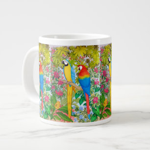 Les perroquets de Macaw Oiseaux tropicaux Mug