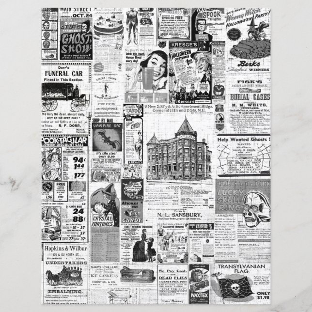 Les petites annonces du journal d'Halloween (Devant)