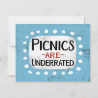 Les Picnics Sont Sous-Évalués Carte De Voeux