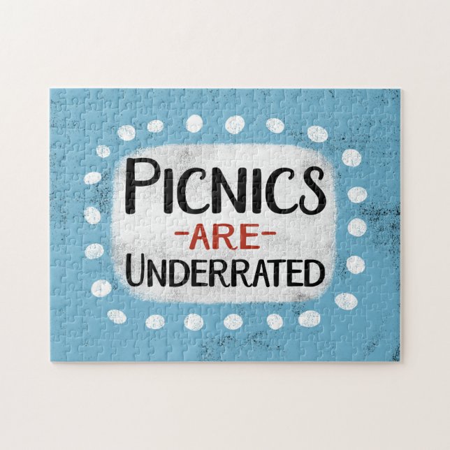 Les Picnics Sont Sous-Évalués Puzzle (Horizontal)