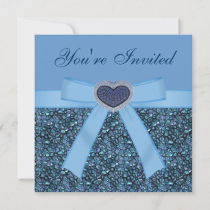 Les pierres de Gem Bleu, les Invitations de Bijoux