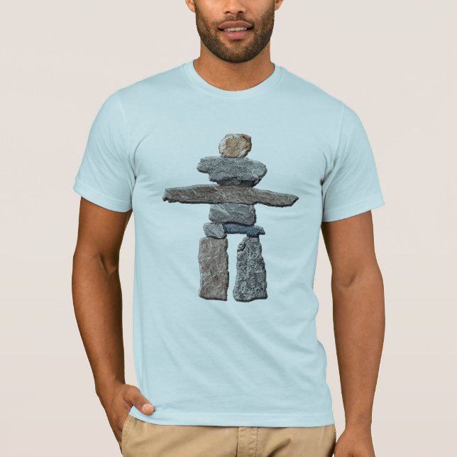 Les Pierres Haïdas Inukshuk Des T-Shirt Amérindien (Devant)