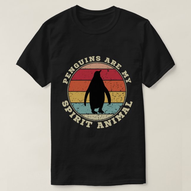 Les pingouins sont mon esprit animal T-shirt (Design devant)