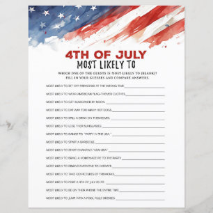 Les Plus Susceptibles De 4 juillet Partie