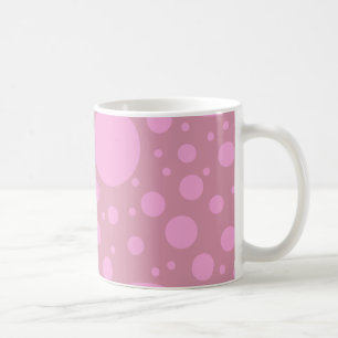 Les points dentellent le blanc bleu tasse blanche