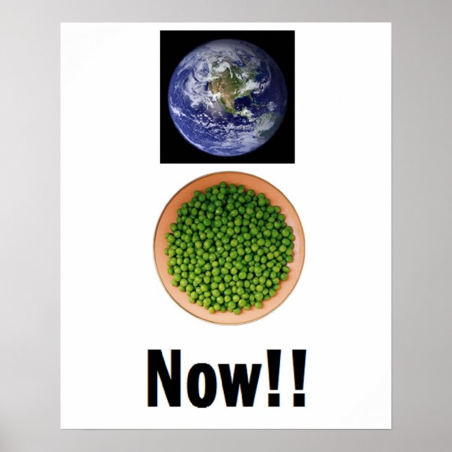 Les pois du monde maintenant ! ! Affiche (Devant)