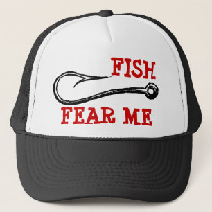 Les POISSONS ME CRAIGNENT casquette de crochet