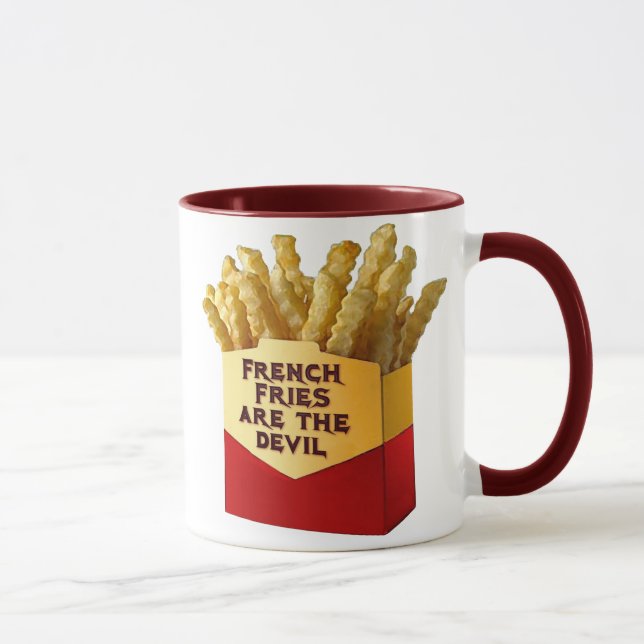 Les pommes frites sont la tasse de diable (Droite)