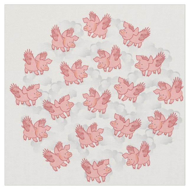 Les PORCS PILOTENT le tissu personnalisable (Fermer)