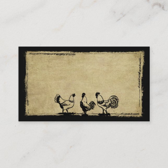 Les poulets dans la basse-cour Prim des cartes de (Devant)