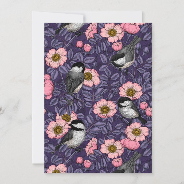 Les poulets dans le rose sauvage en rose et violet (Devant)