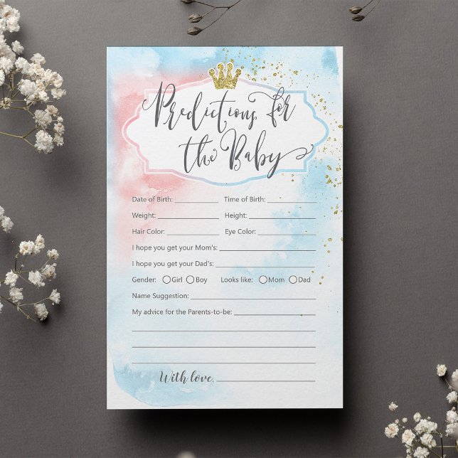 Les prédictions pour le genre de bébé révèlent or  (Créateur téléchargé)