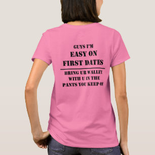 Les premières dates sont des T-shirts faciles