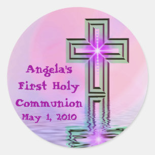 Les premiers stickers de la sainte communion d'Ang