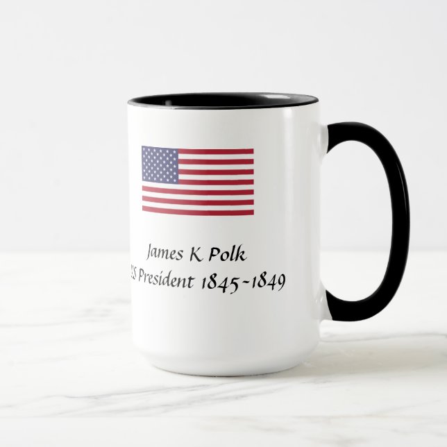 Les présidents américains Souvenir Mug James K Pol (Droite)