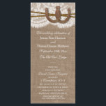 Les programmes de collecte de Mariages Rustic Hors<br><div class="desc">La collection rustique horseshoe est un design étonnant avec un bel arrière - plan rustique effet burlap avec un ensemble romantique vintage effet dentelle blanche finie avec deux horseshoes et ficelles entrelacées de chance. Ces programmes peuvent être personnalisés pour votre occasion spéciale et feraient le modèle parfait pour les mariages...</div>