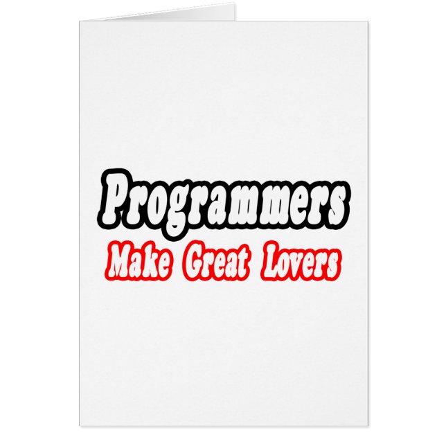 Les programmeurs font de grands amoureux (Devant)