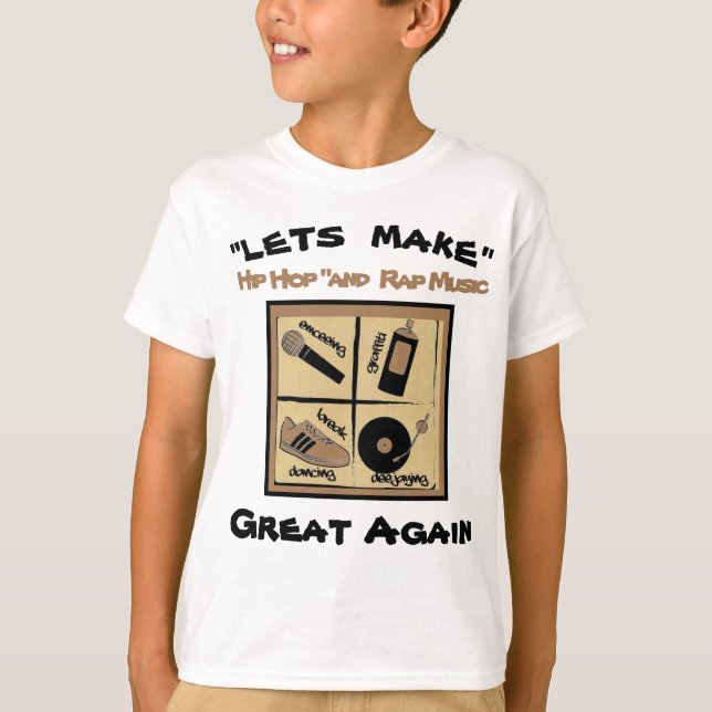 Les quatre éléments des T-shirts pour les jeunes H (Devant)