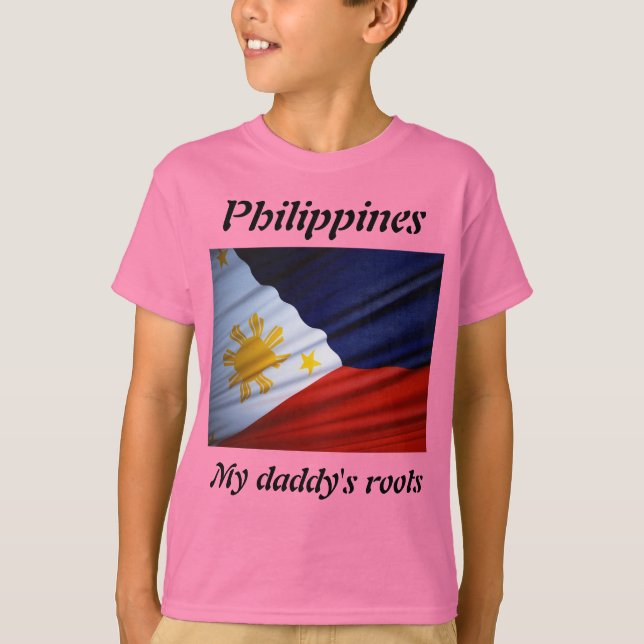 Les racines de mon père philippines t-shirts pour  (Devant)