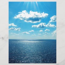 Les rayons sur la mer