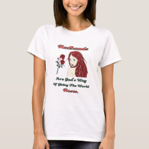 Les Redheads sont le T-shirt Rose de Dieu