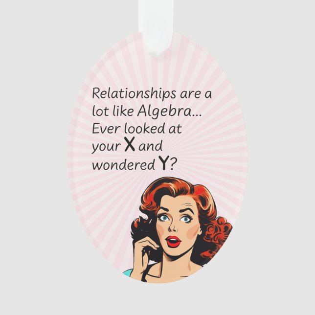 Les relations sont comme Algebra Funny Quip (devant)