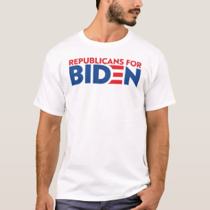Les Républicains pour le T-shirt blanc de Biden Un