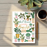 Les rêves de plante grandir une vie heureuse fou P<br><div class="desc">Êtes-vous fou de plantes ? ou connaissez-vous quelqu'un qui ne peut pas en avoir assez de ses plantes ? Alors ce planificateur "Dame Plante folle" est parfait pour vous-même ou un cadeau. Notre design comprend un bel assortiment de nos plantes peints à la main en pots d'aquarelle. "Dreams Plante Grow...</div>