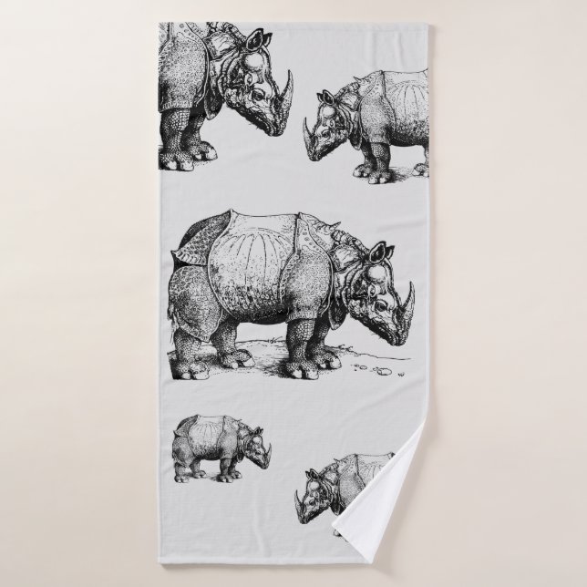 Les rhinocéros   (Serviette de bain)
