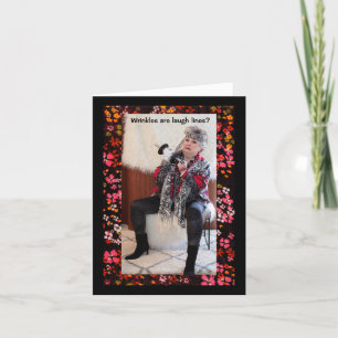 Les rides sont des rires ? Pas de carte de voeux d