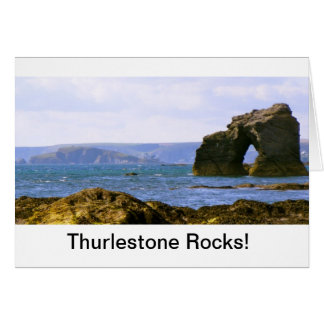 "Les rochers de Thurlestone !" Devon Gift