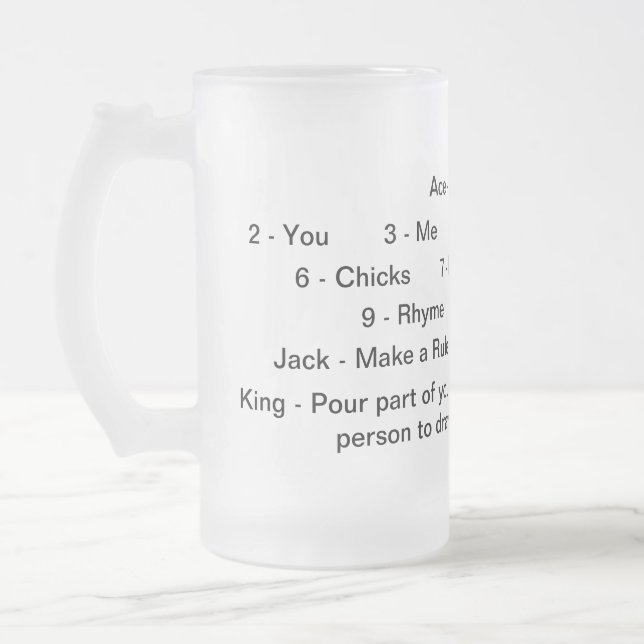 Les Rois Drinking Game Mug (Gauche)