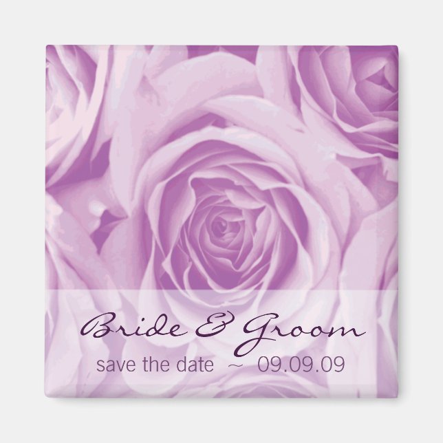 Les Roses de Lilac sauvent la date Aimant frigo (Devant)